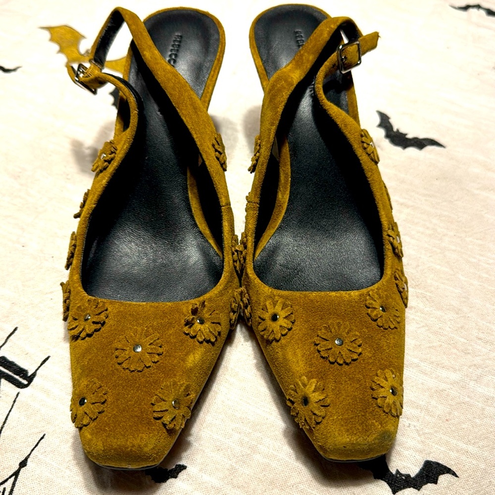 Rebecca Minkoff Suede Sling Back Heels size 6